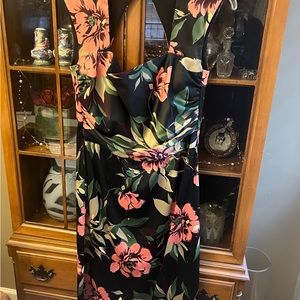 Stunning Silk Cocktail dress with open back button closure